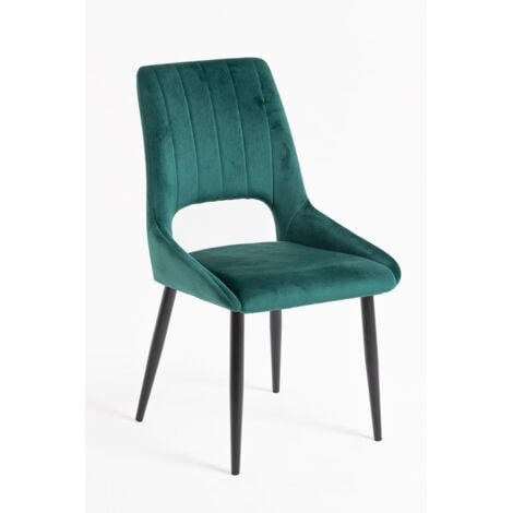 CADEAUX MIGUEL Sillas Comedor - Silla Komi Terciopelo - Verde