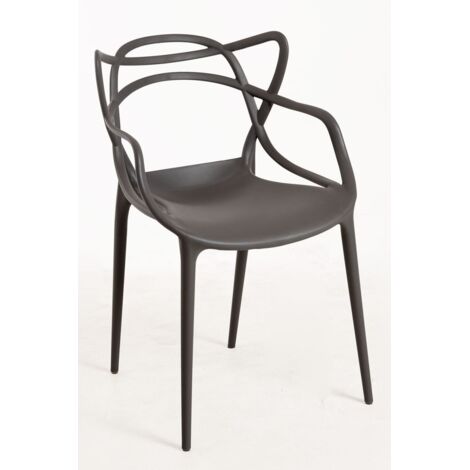 Sillas Comedor - Silla Korme - Gris oscuro