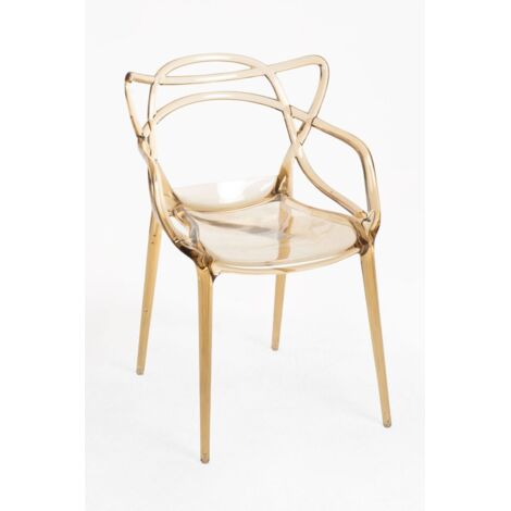 Sillas Comedor - Silla Korme Transparente - Ambar