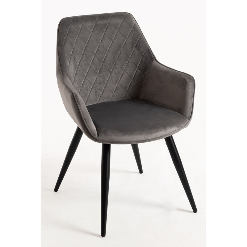

Sillas Comedor - Silla Kres Terciopelo - Gris oscuro