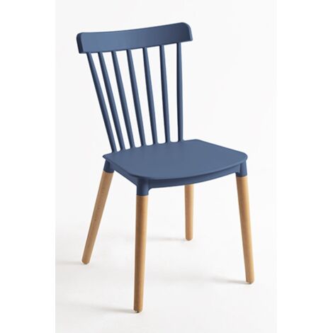 Sillas Comedor - Silla Leka - Azul Petróleo