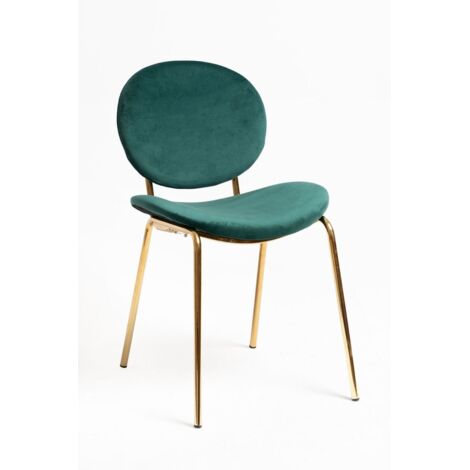 Sillas Comedor - Silla Lenor Golden Terciopelo - Verde