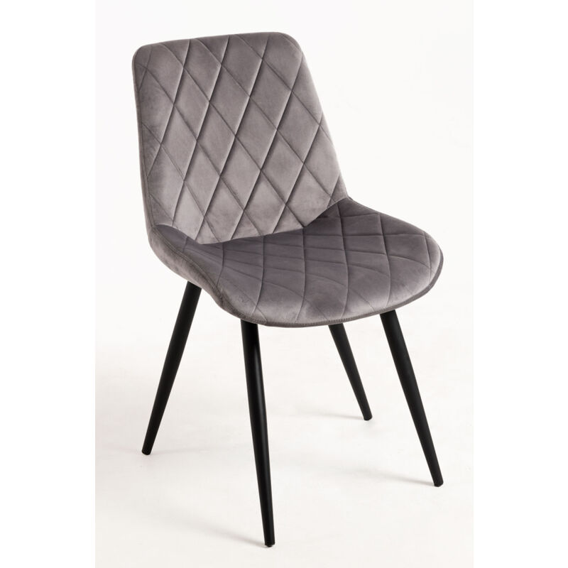 

Sillas Comedor - Silla Min Terciopelo - Gris