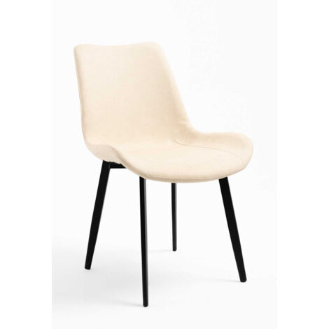 CADEAUX MIGUEL Sillas Comedor - Silla Mokny Polipiel - Blanco