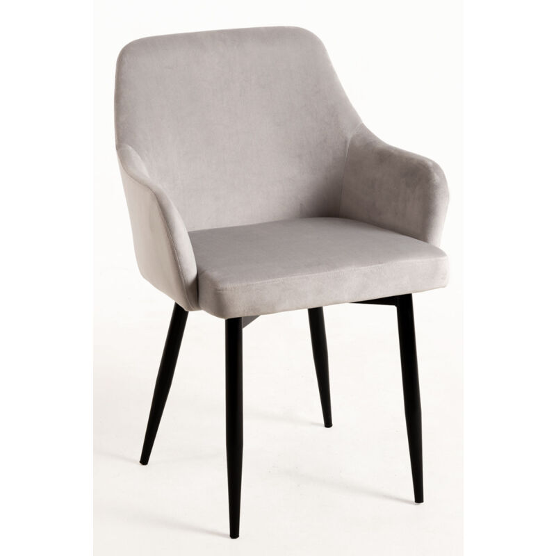 

Sillas Comedor - Silla Puan Terciopelo - Gris