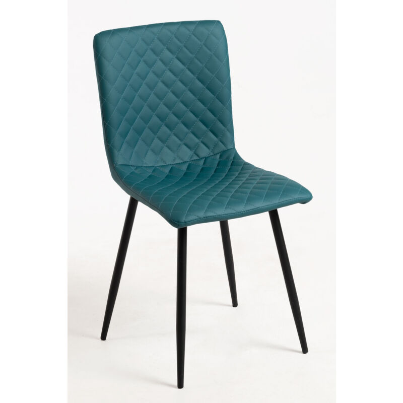 

Sillas Comedor - Silla Rom Polipiel - Verde azulado