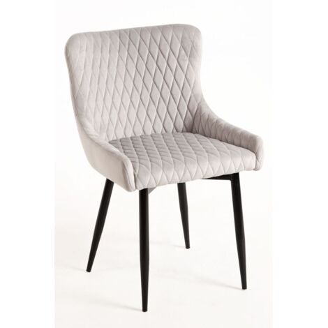 Sillas Comedor - Silla Sanda Terciopelo - Gris