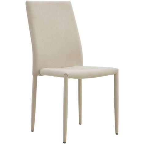 Sillas Comedor - Silla Tuoli Tela - Beige