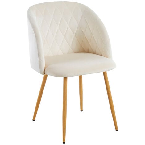 REGALOS MIGUEL Sillas Comedor - Silla Velt Terciopelo - Beige