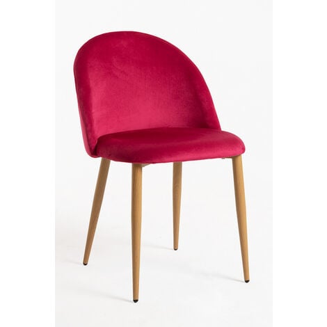 Sillas Comedor - Silla Vint Terciopelo - Fucsia