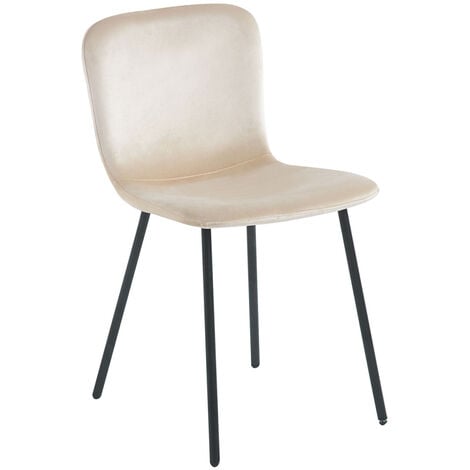 REGALOS MIGUEL Sillas Comedor - Silla Welna Terciopelo - Beige