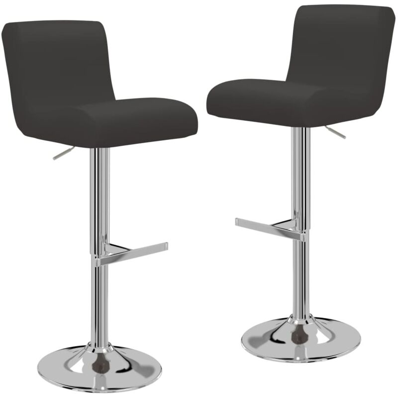 

vidaXL Taburetes de Cocina 2 Unidades Cuero Sintético Marrón - Marrón