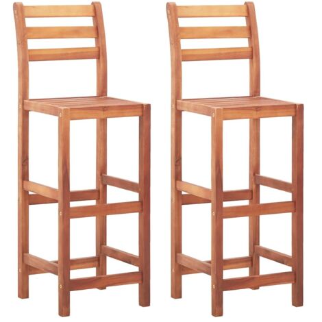 Sillas de cocina 2 unidades madera maciza de acacia vidaXL