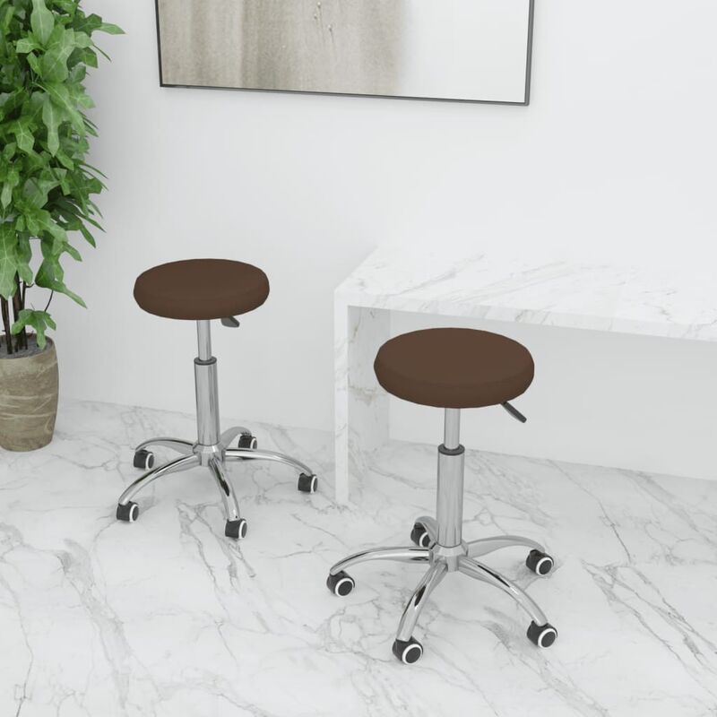 

Sillas de comedor 2 unidades cuero sintético marrón