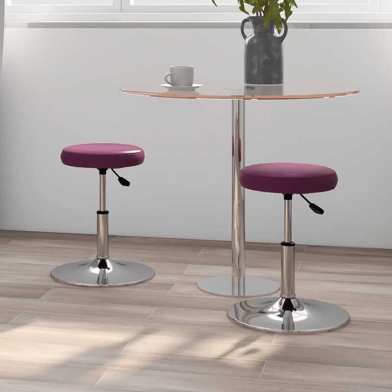 

Sillas de comedor 2 unidades cuero sintético morado