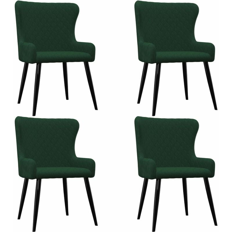 

Sillas de Comedor Terciopelo 4 Unidades Verde - Verde - Vidaxl