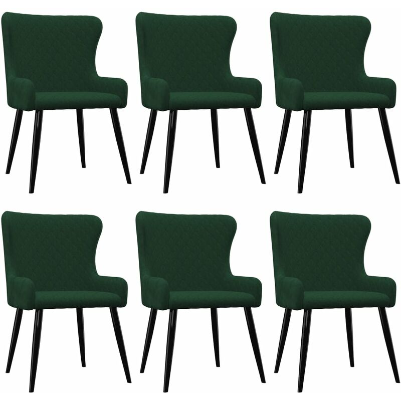 

Sillas de Comedor Terciopelo 6 Unidades Verde - Verde - Vidaxl