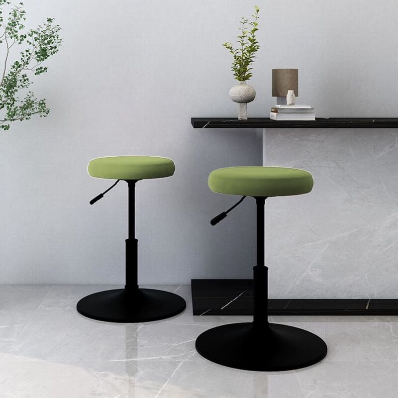 

Sillas de comedor 2 unidades de terciopelo verde claro