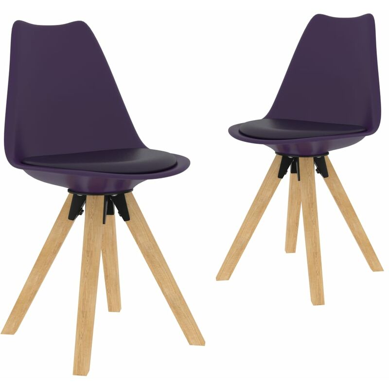 

Sillas de comedor 2 unidades lila