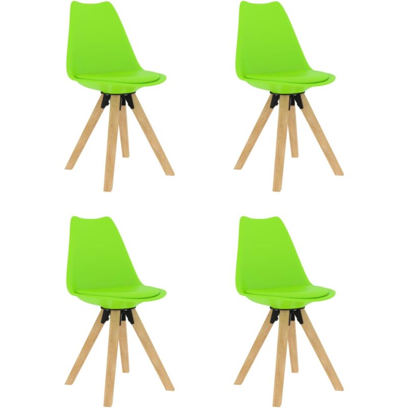 

vidaXL Sillas de Comedor 4 Unidades Verde - Verde