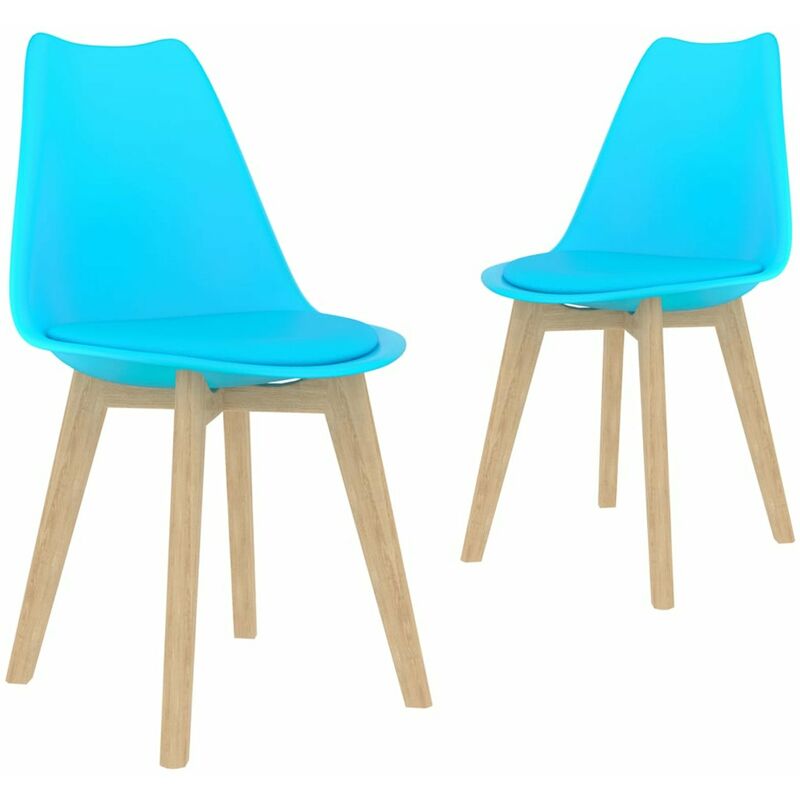 

Sillas de comedor 2 unidades plastico azul