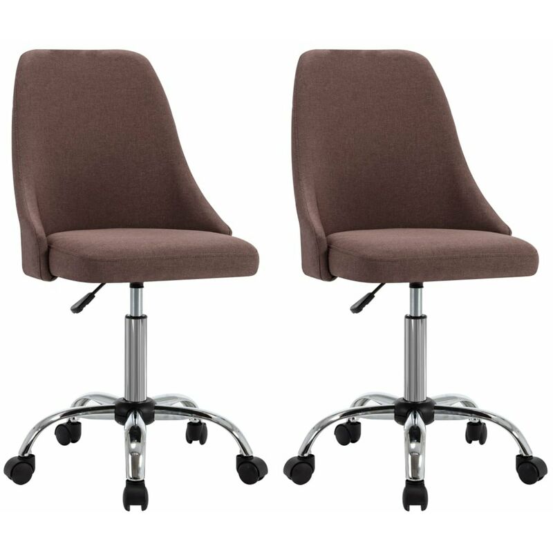 

Happyshopping - Sillas de comedor 2 unidades tela gris taupe