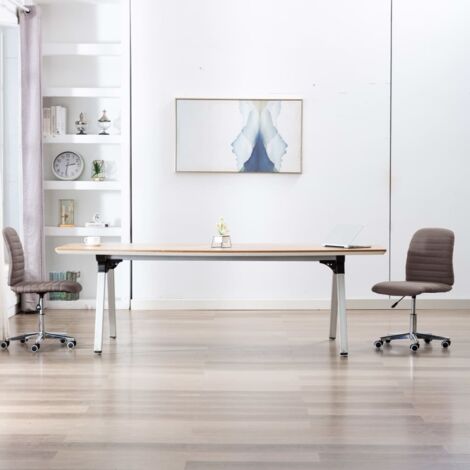 Sillas de comedor 2 unidades tela gris taupé vidaXL