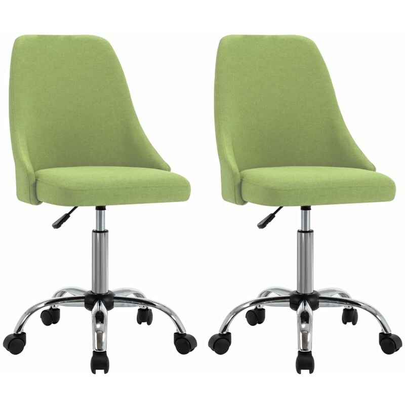 

Sillas de comedor 2 unidades tela verde