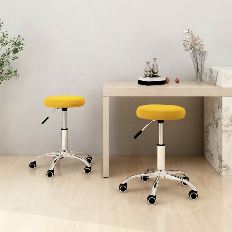 

Sillas de comedor 2 unidades terciopelo amarillo mostaza