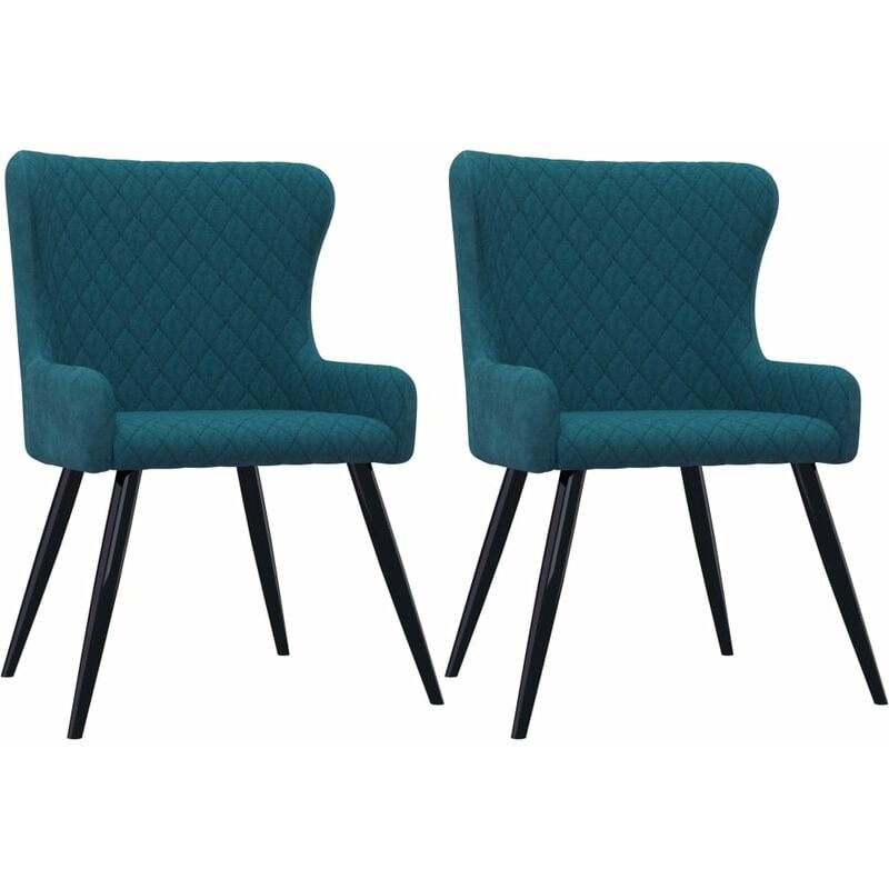 

Happyshopping - Sillas de comedor 2 unidades terciopelo azul