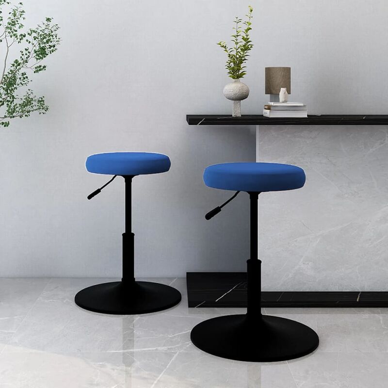 

Sillas de comedor 2 unidades terciopelo azul