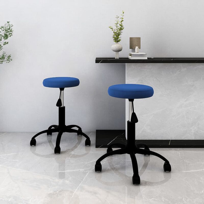 

Sillas de comedor 2 unidades terciopelo azul