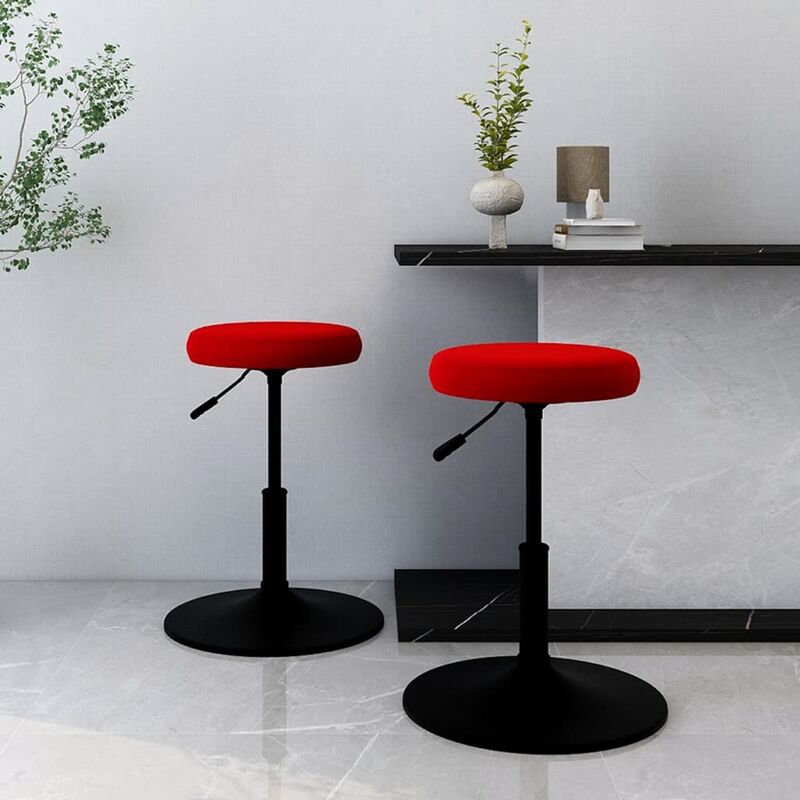 

Sillas de comedor 2 unidades terciopelo rojo vino tinto
