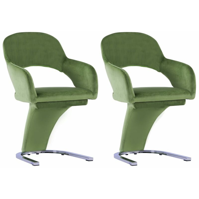 

Sillas de comedor 2 unidades terciopelo verde - Verde