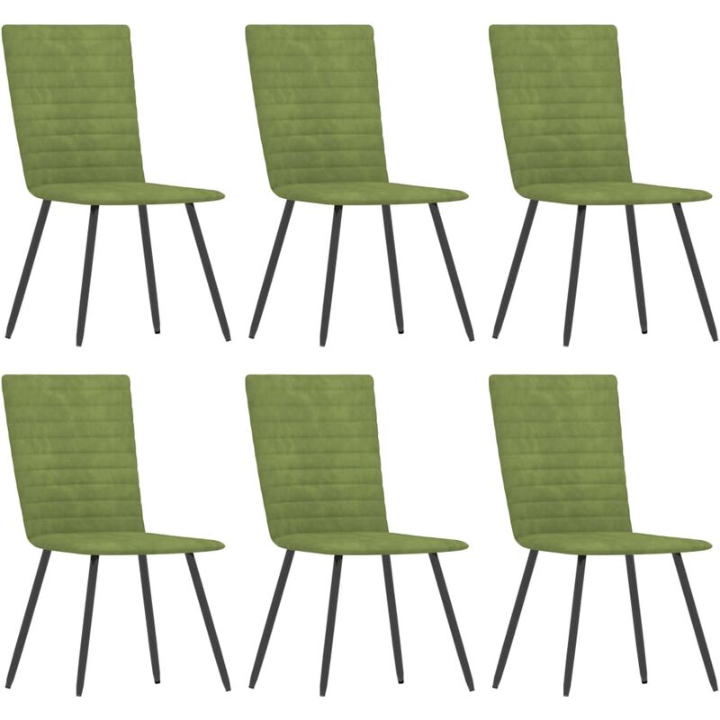 

vidaXL Sillas de Comedor Terciopelo 6 Unidades Verde - Verde