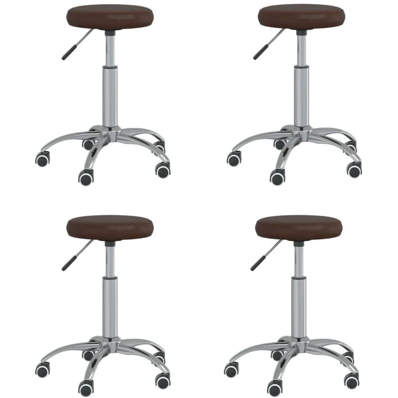 

Sillas de comedor 4 unidades cuero sintético marrón