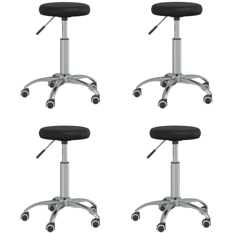 

Sillas de comedor 4 unidades cuero sintético negro
