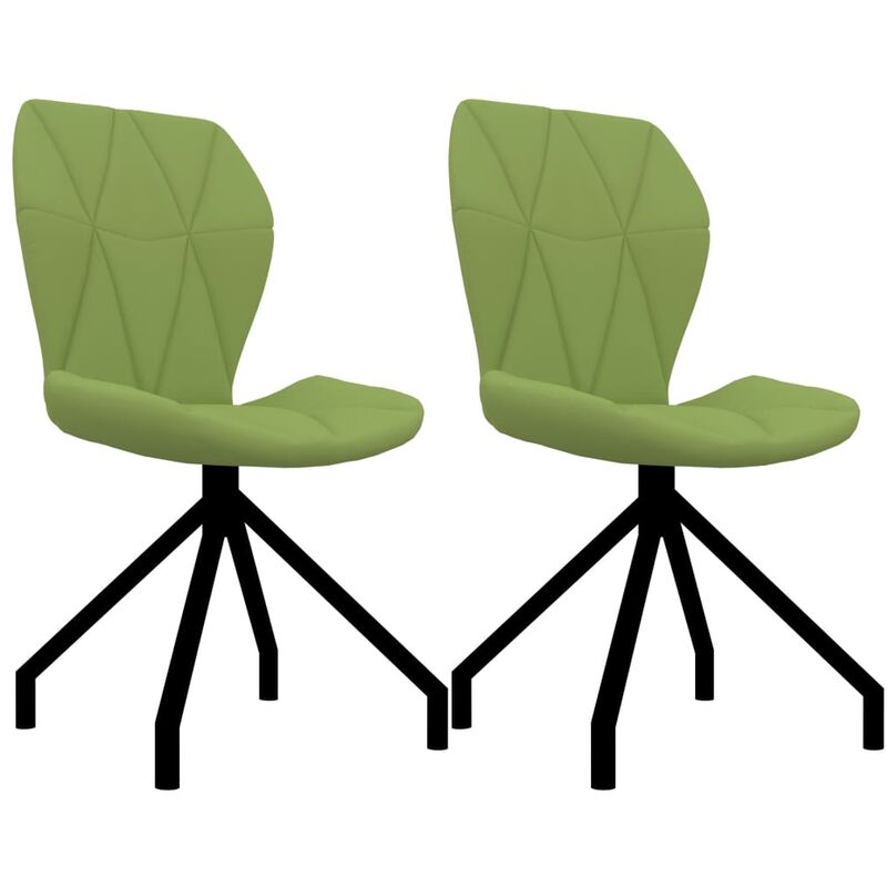 

Sillas de Comedor Cuero Sintético 2 Unidades Verde - Verde - Vidaxl