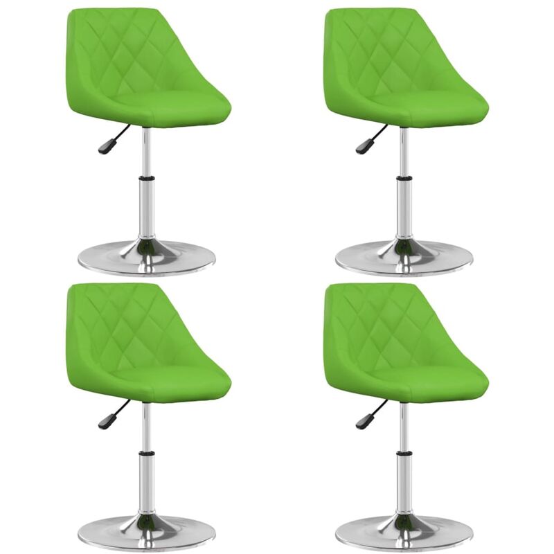 

Sillas de comedor 4 unidades cuero sintético verde