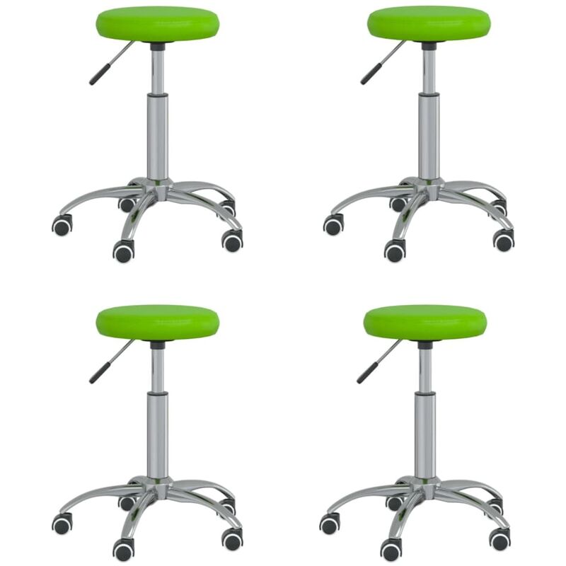 

Sillas de comedor 4 unidades cuero sintético verde