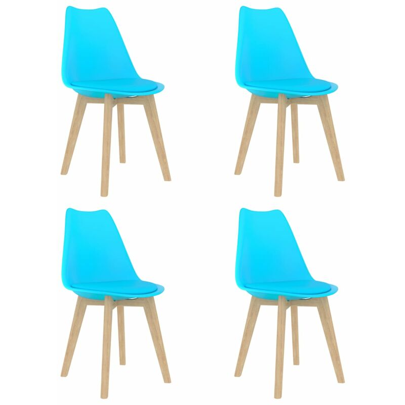 

Sillas de comedor 4 unidades plástico azul - Azul