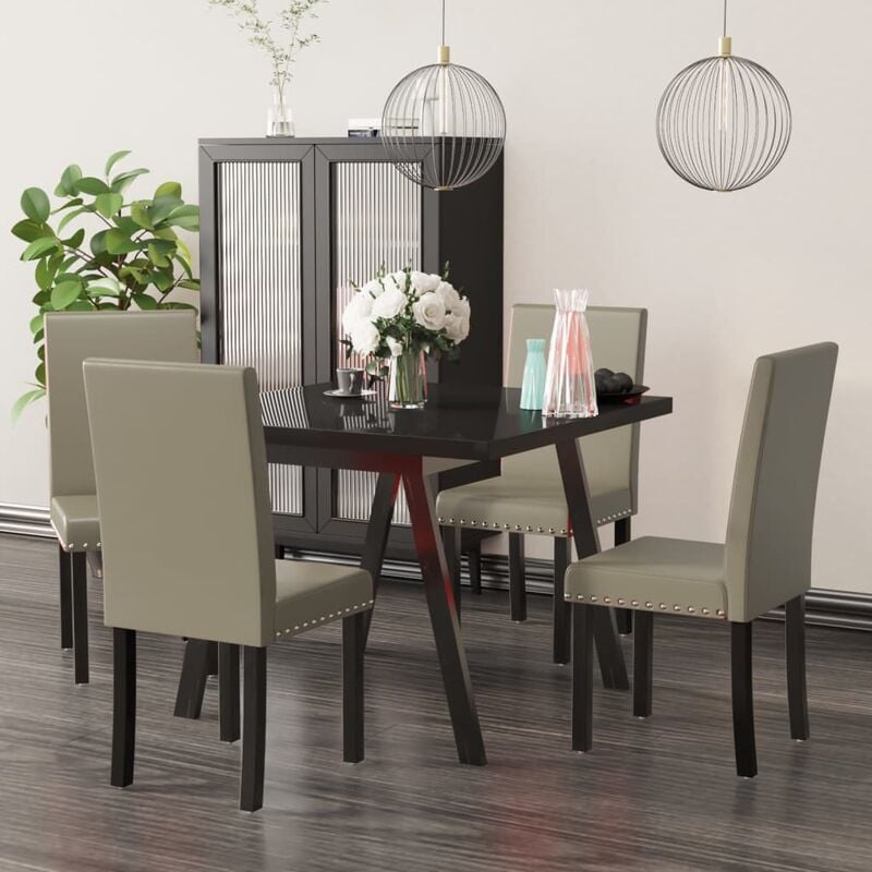 

Sillas de comedor 4 unidades PVC color capuchino