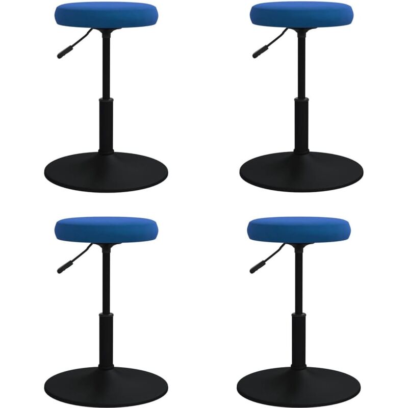 

Sillas de comedor 4 unidades terciopelo azul