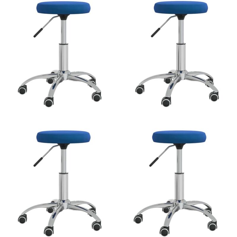 

Sillas de comedor 4 unidades terciopelo azul