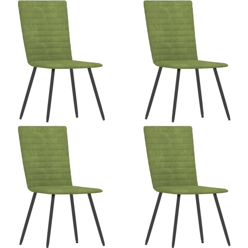 

Sillas de comedor 4 unidades terciopelo verde