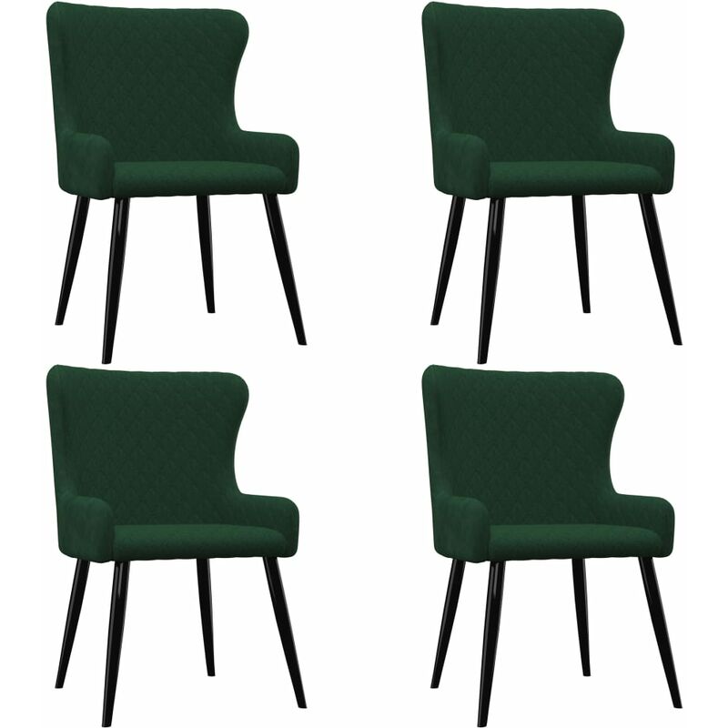 

Sillas de comedor 4 unidades terciopelo verde - Verde