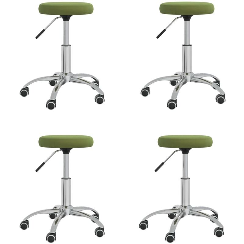 

Sillas de comedor 4 unidades terciopelo verde claro
