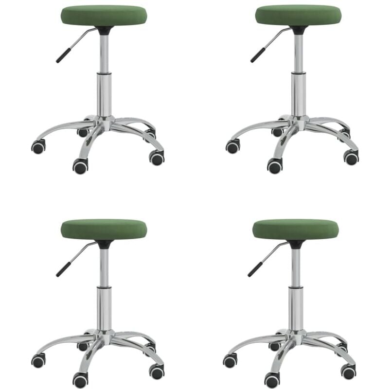 

Sillas de comedor 4 unidades terciopelo verde oscuro