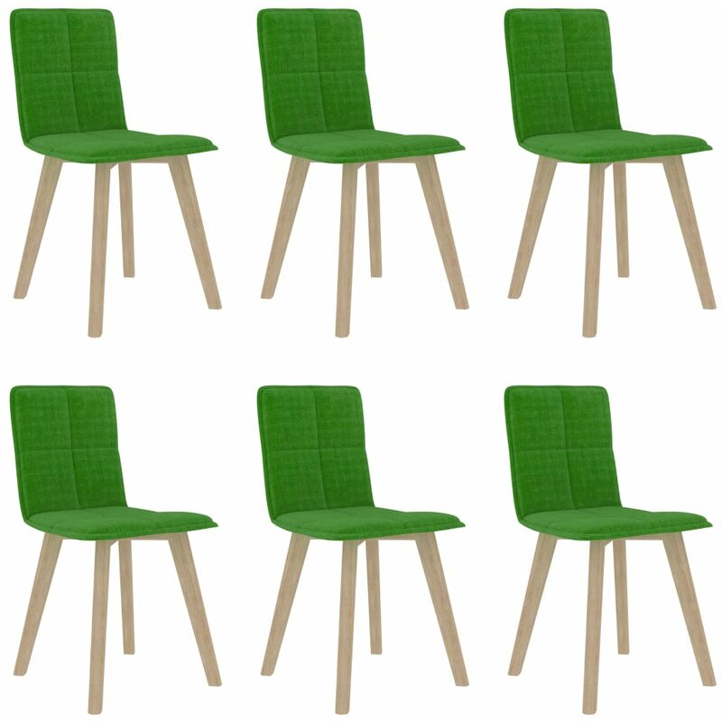 

Sillas de Comedor Tela 6 Unidades Verde - Verde - Vidaxl