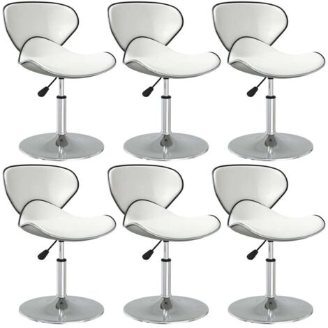 Sillas de comedor 6 unidades cuero sintético